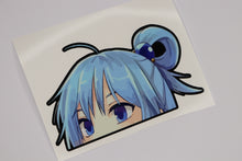 Load image into Gallery viewer, Aqua (Konosuba) Peeker Anime Decals Original Sticker
