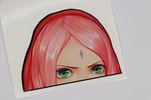 Load image into Gallery viewer, Sakura Haruno Naruto Peeker Anime Decals Sakura Uchiha
