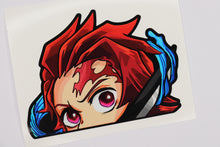 Load image into Gallery viewer, Tanjiro Kamado Demon Slayer Peeker Anime Decals Original