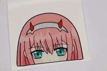Load image into Gallery viewer, Zero Two (Darling In The Franxx) Peeker Anime Decals Original