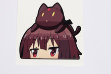 Load image into Gallery viewer, Megumin (konosuba) Peeker Anime Decals Original