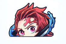 Load image into Gallery viewer, Tanjiro Kamado Demon Slayer Peeker Anime Decals Original