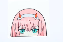 Load image into Gallery viewer, Zero Two (Darling In The Franxx) Peeker Anime Decals Original