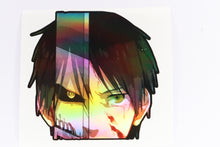 Load image into Gallery viewer, Eren Yeager (Attack On Titan) Peeker Anime Holographic Decals