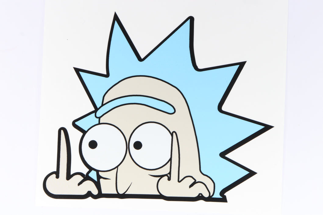 Rick Sanchez (Rick And Morty) Peeker Anime Decals Original