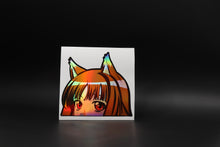 Load image into Gallery viewer, Holo (Spice And Wolf) Peeker Anime Holographic Decals

