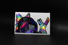 Load image into Gallery viewer, Shinobu Kocho (Demon Slayer) Peeker Anime Holographic Decals