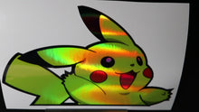 Load and play video in Gallery viewer, Pikachu (Pokémon) Peeker Anime Decals Holographic