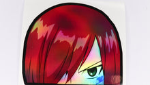Load and play video in Gallery viewer, Erza Scarlet (Fairy Tail) Peeker Anime Decals Holographic Decals
