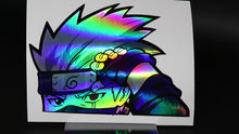 Load and play video in Gallery viewer, Kakashi Hatake Sharingan Eye (Naruto) Peeker Anime Holographic Decals