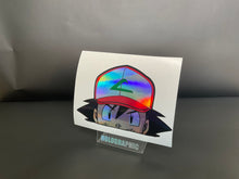 Load image into Gallery viewer, Ash Ketchum Peeker Anime Decal Sticker Holographic
