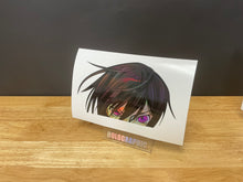 Load image into Gallery viewer, Leouch Vi Britannia Peeker Anime Decal Sticker Holographic