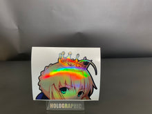 Load image into Gallery viewer, King Arthur "Arthur Pendragon" (Saber Fate/Stay) Peeker Anime Decals Holographic