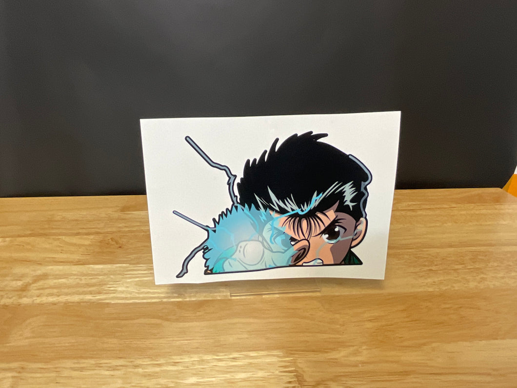 Yusuke Urameshi (YuYu Hakusho) Peeker Anime Decals Stickers Original