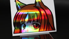 Load and play video in Gallery viewer, Holo (Spice And Wolf) Peeker Anime Holographic Decals

