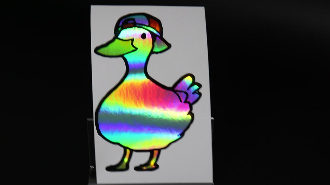 Meme Duck Decals Holographic