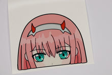 Load image into Gallery viewer, Zero Two (Darling In The Franxx) Peeker Anime Decals Original
