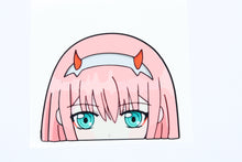 Load image into Gallery viewer, Zero Two (Darling In The Franxx) Peeker Anime Decals Original
