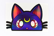 Load image into Gallery viewer, Luna (Sailor Moon) Peeker Anime Holographic Decal
