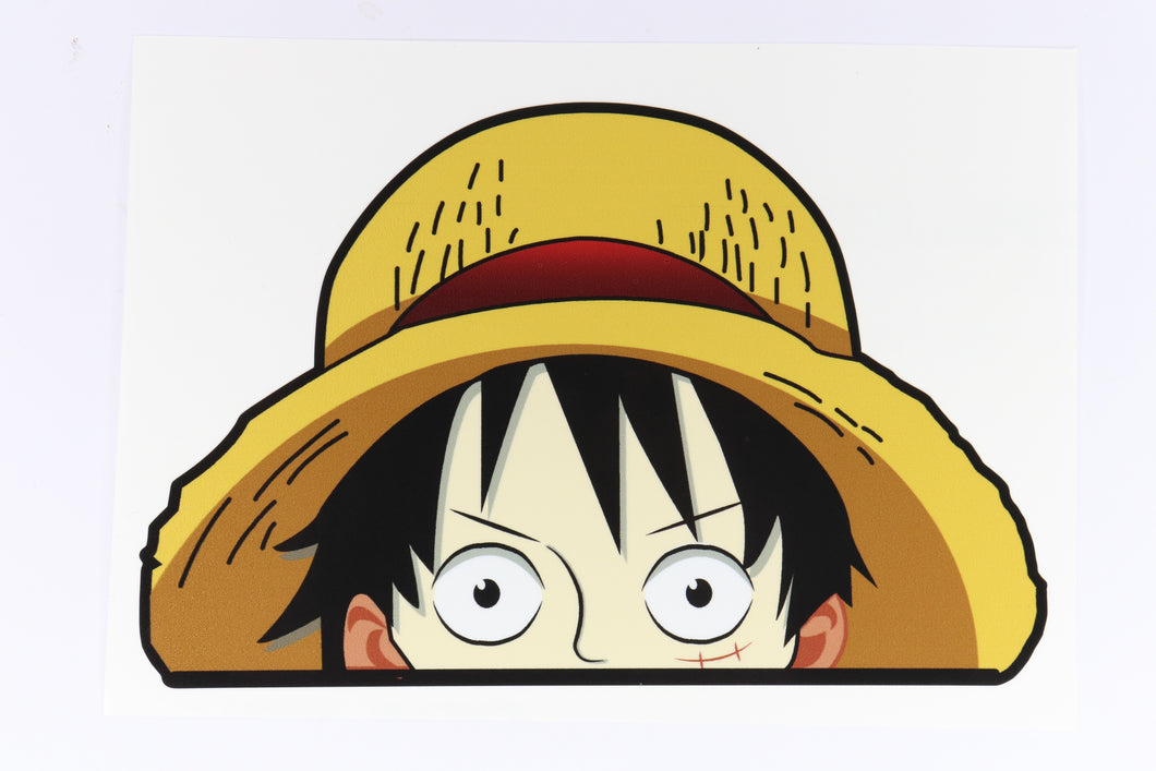 One Piece Luffy Peeker Sticker