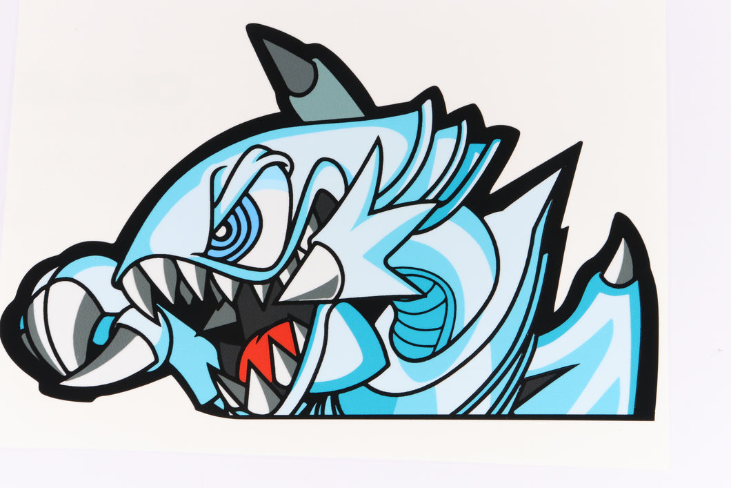 Blue Eyes White Dragon (Pokémon) Peeker Anime Decals Original
