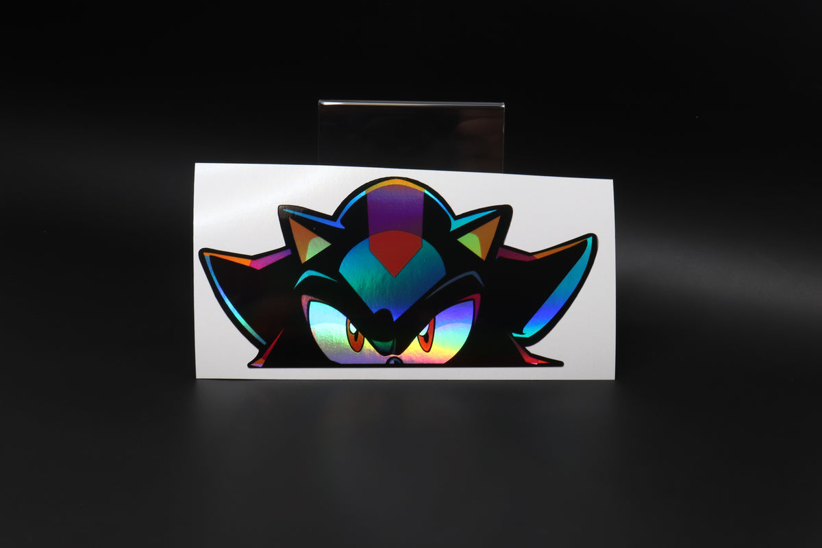 Shadow (Sonic The Hedgehog) Peeker Anime Holographic Decals – The Sign ...