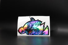 Load image into Gallery viewer, Blue-Eyes White Dragon (Pokémon) Peeker Anime Holographic Decals
