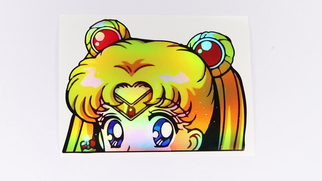 Usagi Tsukino (Sailor Moon) Peeker Anime Holographic Decals