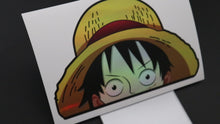 Load and play video in Gallery viewer, Monkey D. Luffy (One Piece) Peeker Anime Holographic Decals
