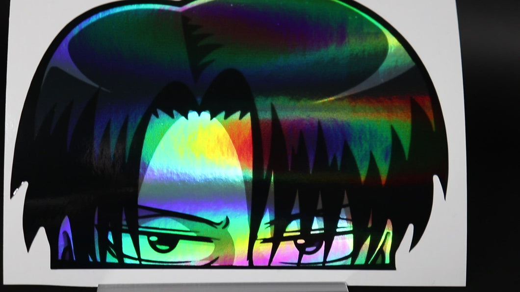 Levi Ackerman (Attack On Titans) Peeker Anime Holographic Decals