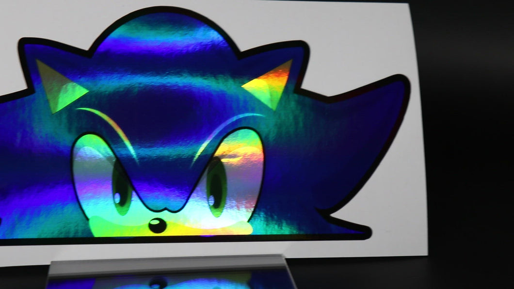 Sonic (Sonic The Hedgehog) Peeker Anime Holographic Decals