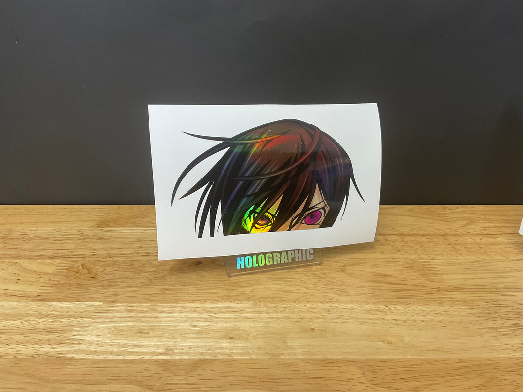 Leouch Vi Britannia Peeker Anime Decal Sticker Holographic