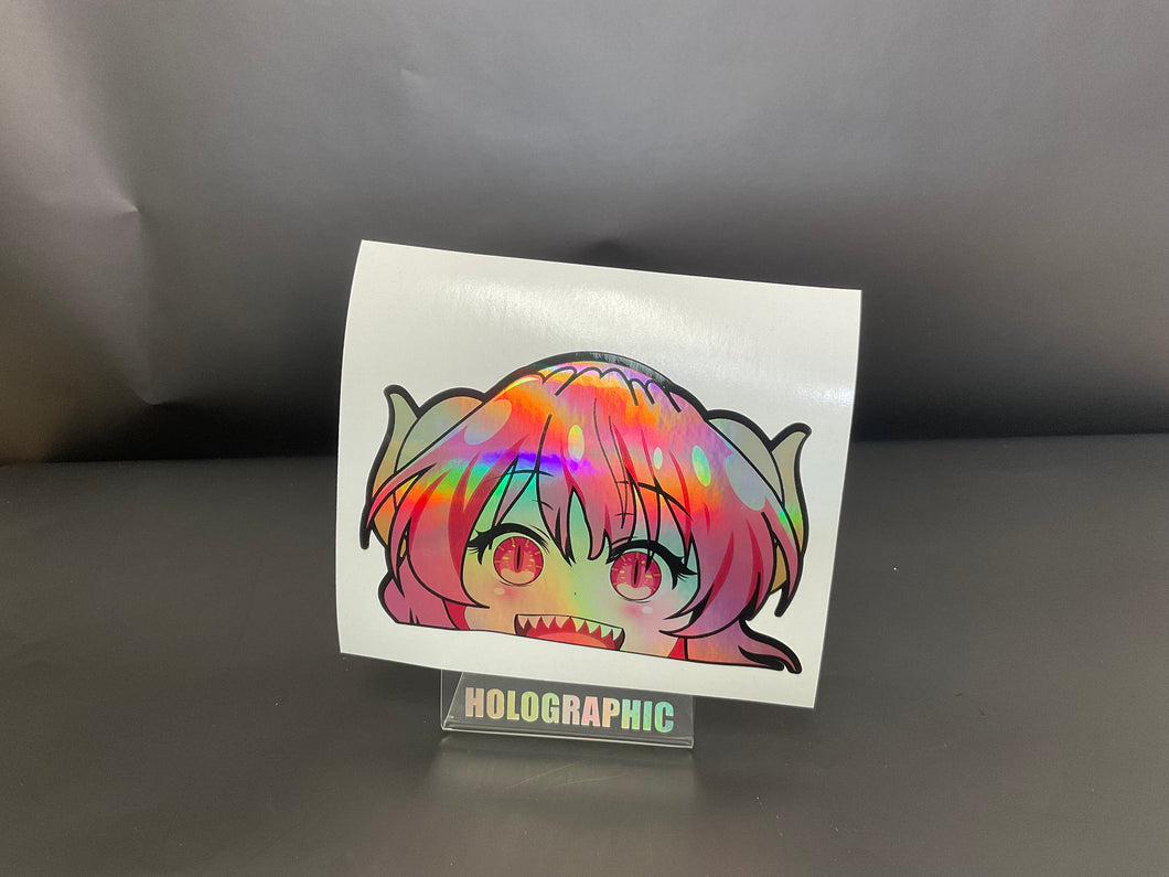 Illulu (Kobayashi-san Chi No Maid Dragon) Anime Sticker Decal Peeker Holographic