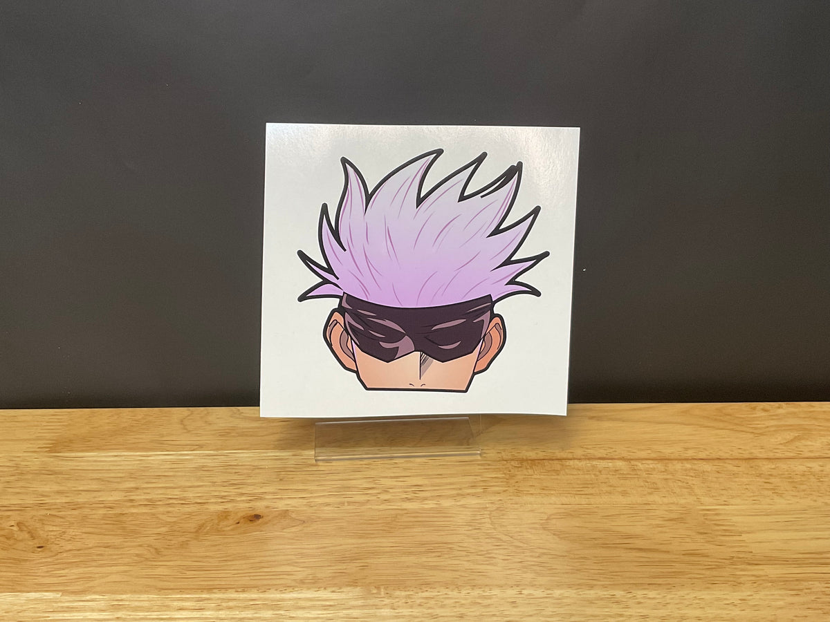 Satoru Gojo Peeker Anime Decals Stickers Original – The Sign Shop LLC
