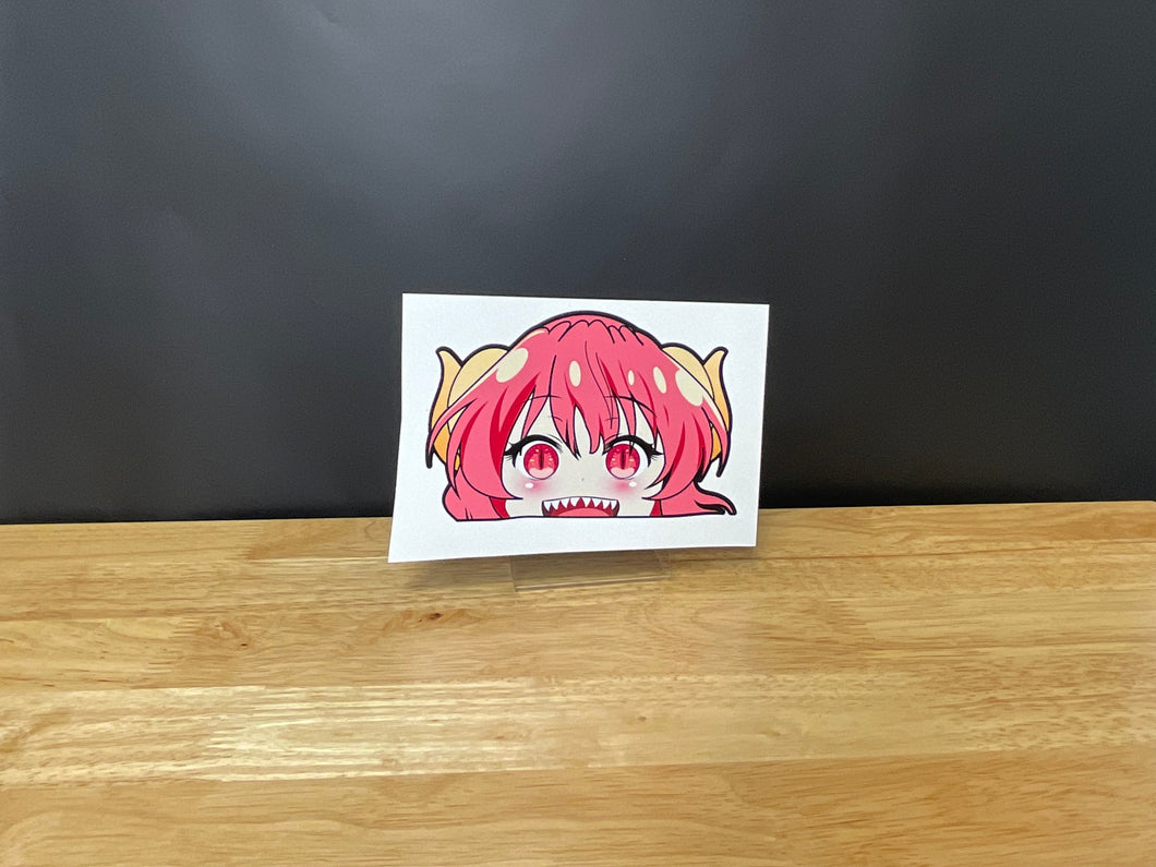 Illulu (Kobayashi-san Chi No Maid Dragon) Anime Sticker Decal Peeker Original