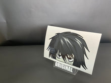 Load image into Gallery viewer, L (Death Note) Anime Sticker Decal Peeker Original

