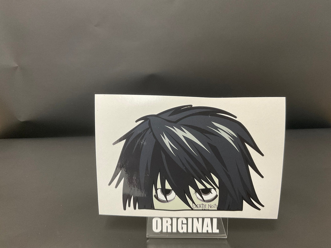 L (Death Note) Anime Sticker Decal Peeker Original